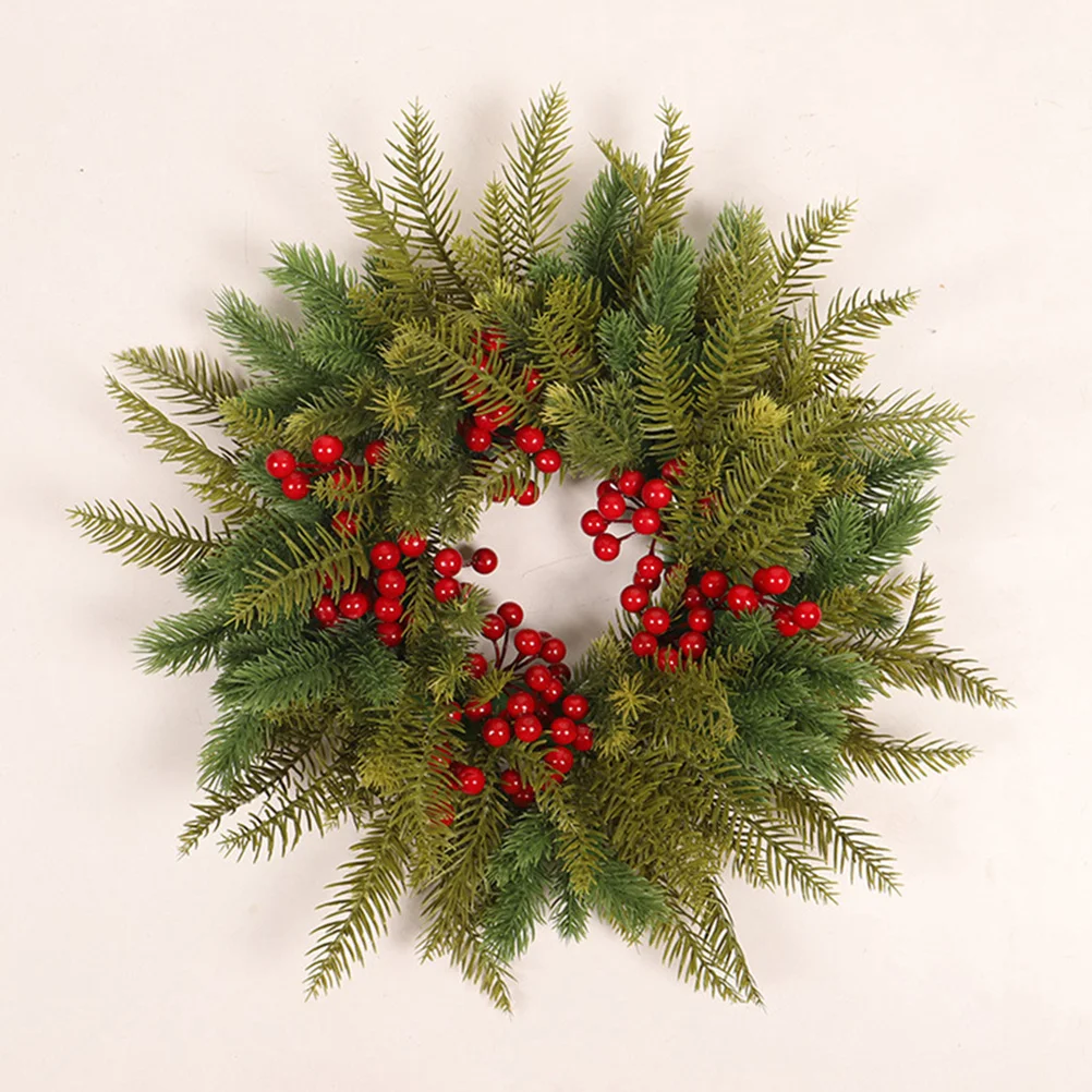 

1Pcs Artificial Berry Garland Christmas Wreath Decor Red Berry Floral Hanging Pendant for Holiday Party Gathering Indoor Outdoor