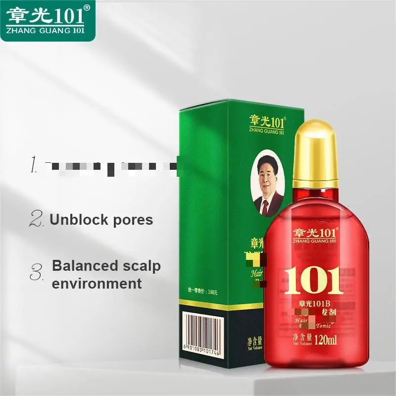 Zhangguang-tónico para el cabello 101B, 101M, 120ML, potente terapia de medicina china, tratamiento para el cabello, esencia 100% original