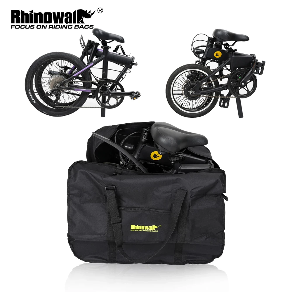 

Rhinowalk 16" 20" Folding Bike Carry Bag Portable Bicycle Carry Bag Cycling Bike Transport Case Travel Bycicle Accessories