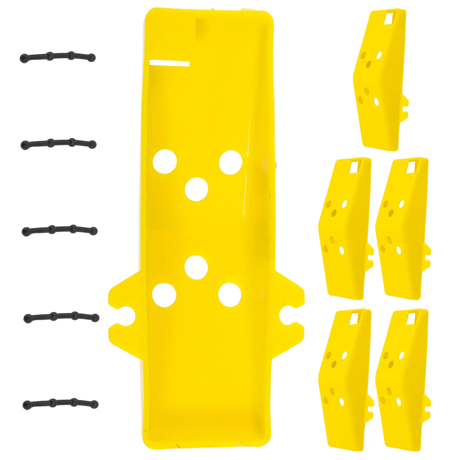 5Sets Ice Auger Blades Guard High Grade Flexible Plastic Sleeve for Hand Auger Ice Fishing Equipment Winter Fishing Accessory