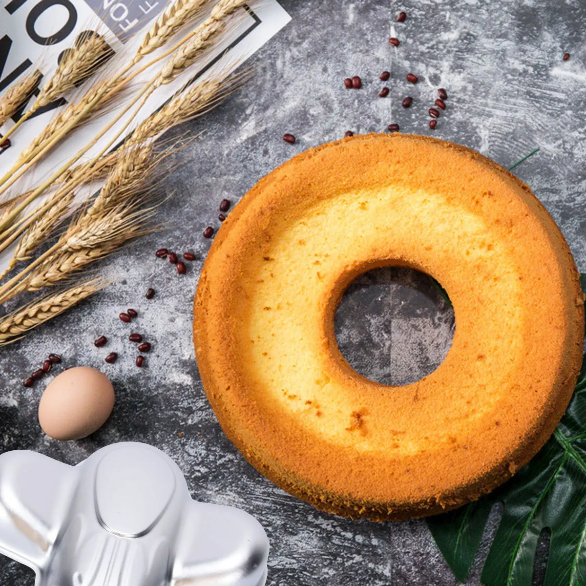 

1Pcs Airplane Shape Cake Baking Mold Food Grade Aluminum Alloy Non-Stick Removable Bottom for DIY Cake Cookie Fondant