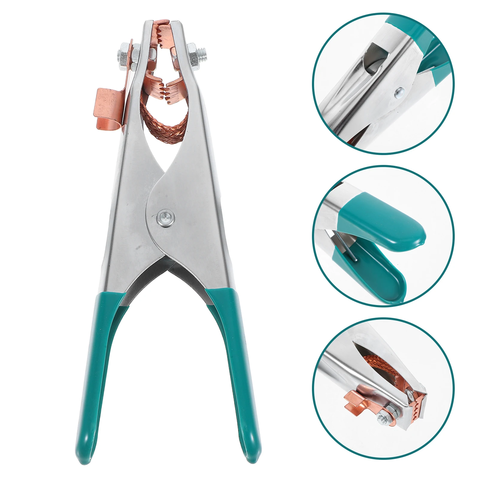 

Heavy Duty Welding Ground Clamp with Strong Clamping Force for Mig Spot Welding Machine Safety Ground Earth Connection