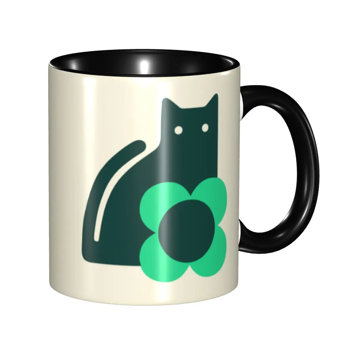

Orla Kiely Cat Coffee Mug DIY Custom Scandinavian Ceramic Tea Milk Mug Cup