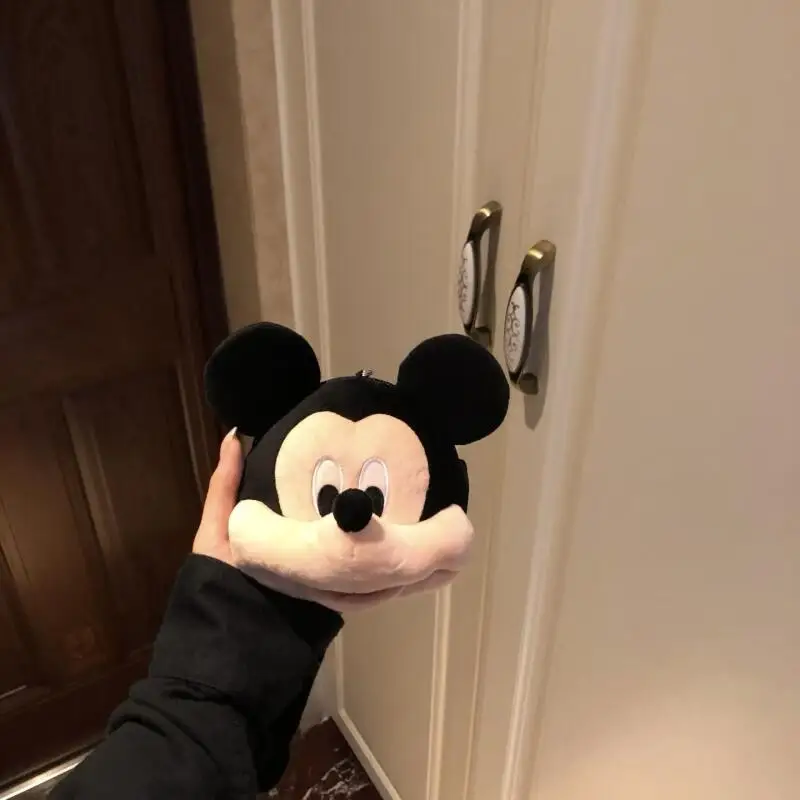 

Kawaii Disney Микки Маус милый кошелек для монет мультфильм рюкзак кулон сумка для хранения наушников брелок подарок на день рождения для девочек