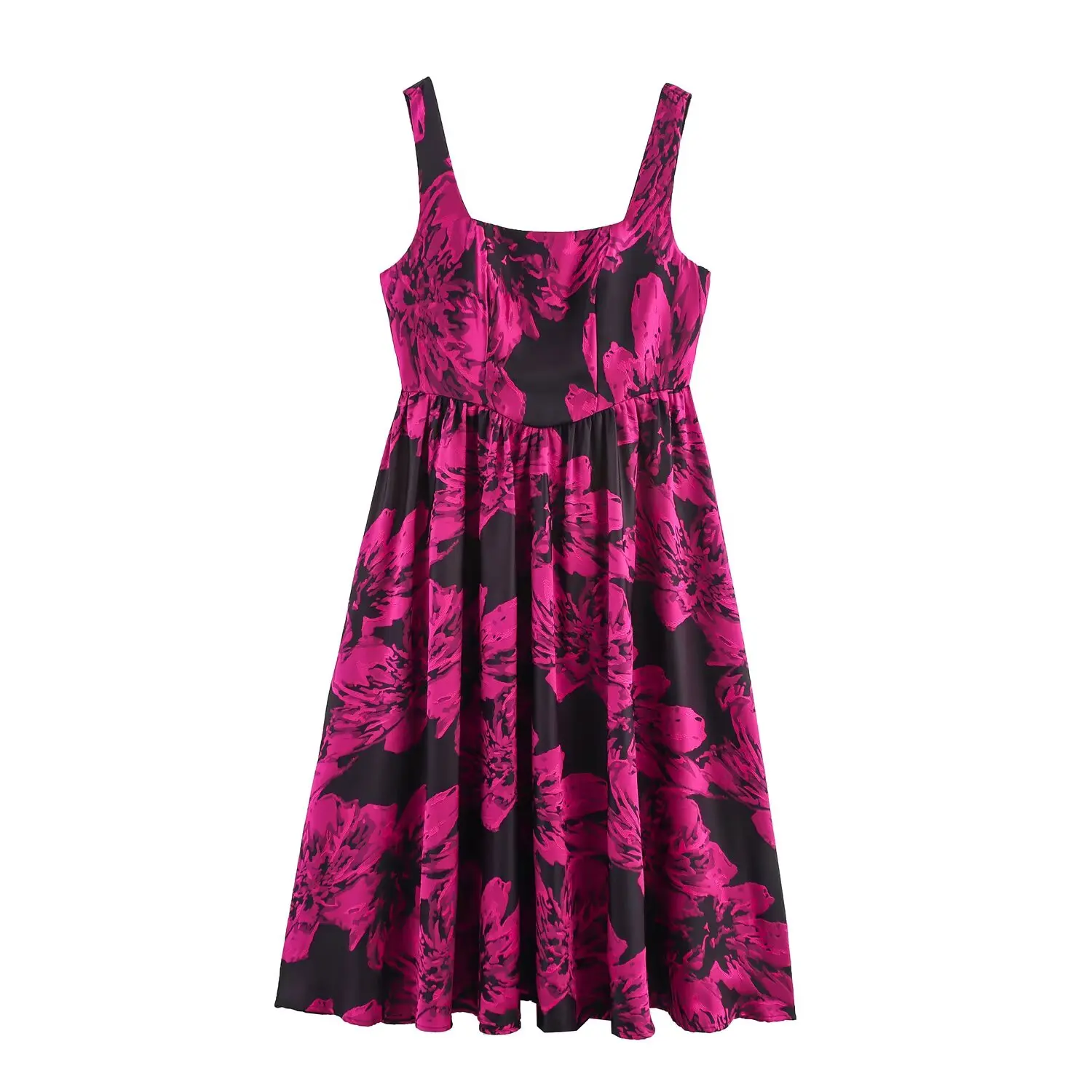 JNLEAOG Jesienna Nowa Kolekcja Damska Modna Bluzka z Małym Dekoltem, Haftem, Ramiączkami, Francuski Styl, Wysoki Stan, Włókno Poliestrowe