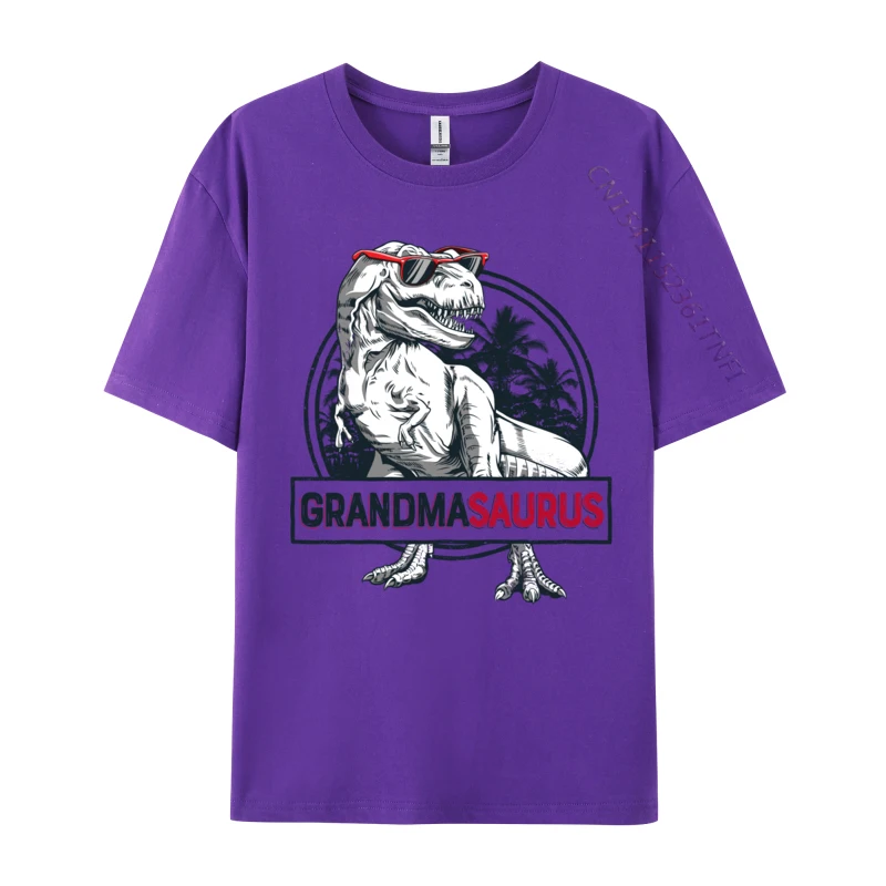 Grandmasaurus T rex Dinosaur Grandma Saurus Mother s Family comfortable Tops Shirt ostern Day Cotton Men T-Shirt