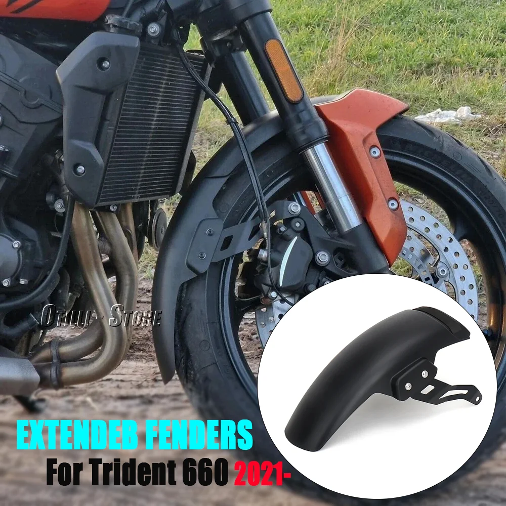 

New motorcycle accessories Front fender expander Extension kit Front wheel extension fender For Trident 660 2021-2024