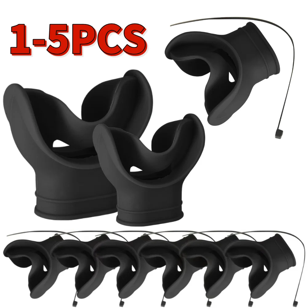 

Силиконовые мундштуки для дайвинга, легкий чехол для мундштука, портативный универсальный интерфейс, безопасные мягкие аксессуары для подводного дыхания