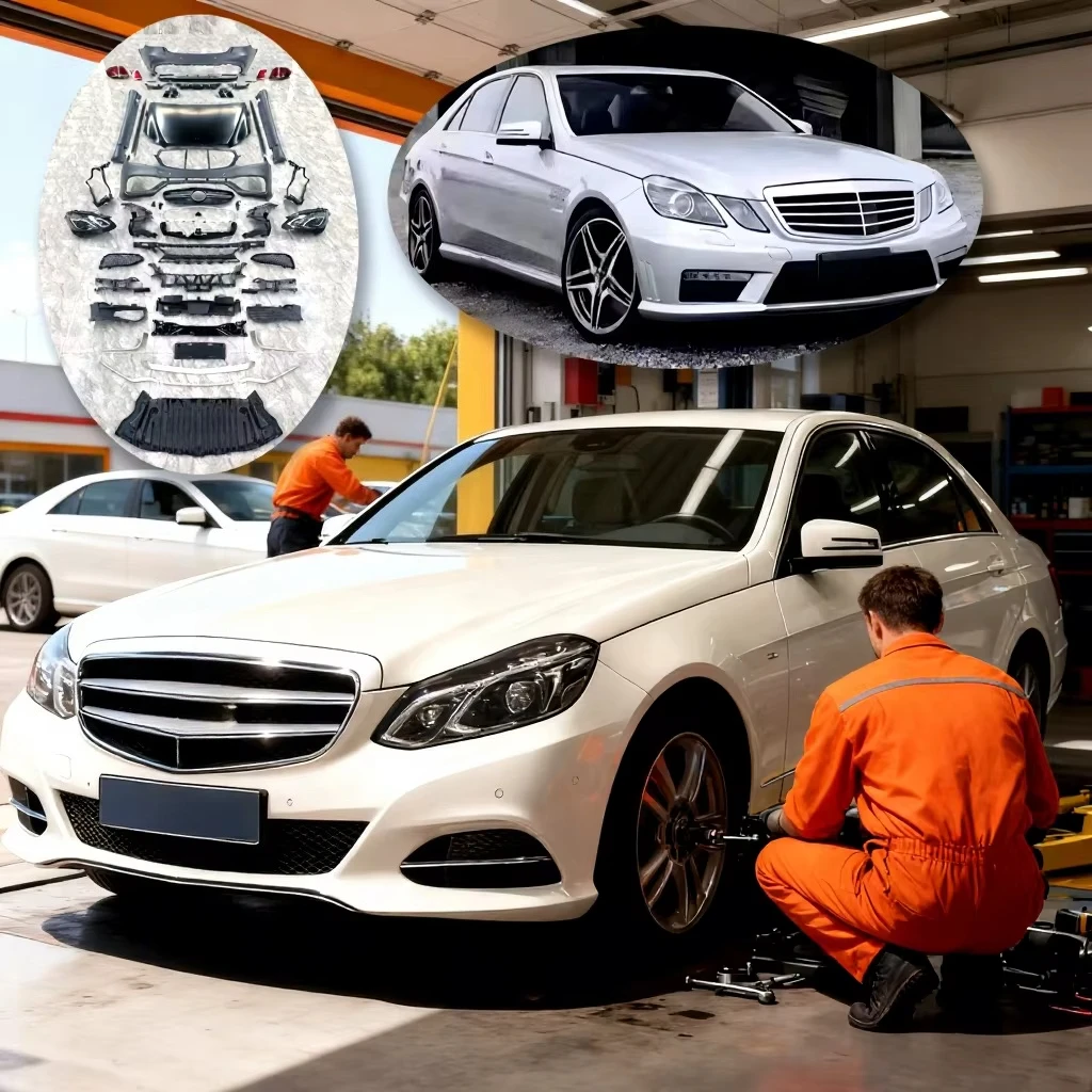 

Body Kit for E-class W212 2009-2013 Upgrade to E63 2014-2015 Upgrade Kits with Vehicle Parts Front and Rear Bumper