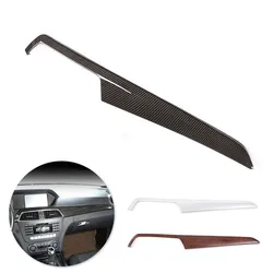 LHD Inner Accessories Car Center Console Dashboard Panel Decor Sticker Trim For Mercedes Benz C Class W204 2010 2011 2012 2013