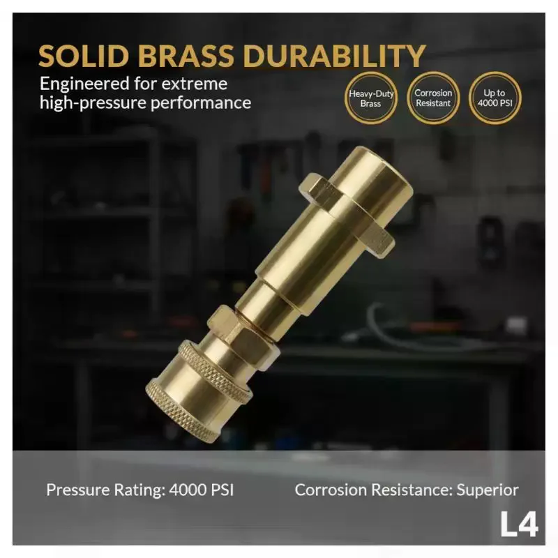 L4 K2-K7 Pressure Washer Adapter, Converts to 1/4