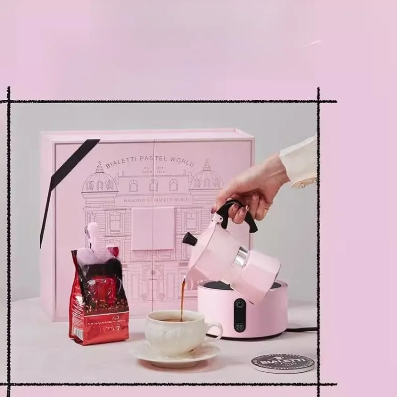 World Pink Mocha Pot Gift Box Hand-brewed Coffee Pot Set Gift