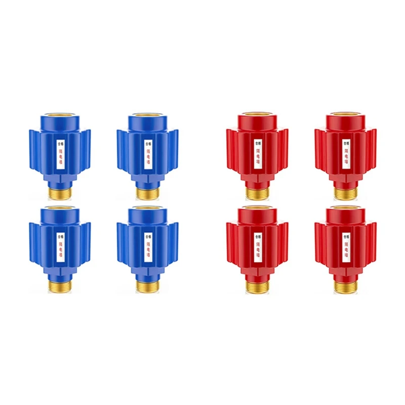 4Pcs [Thickened Copper Teeth] Electric Water Heater Anti-Electric Wall Household Water Heater Fittings