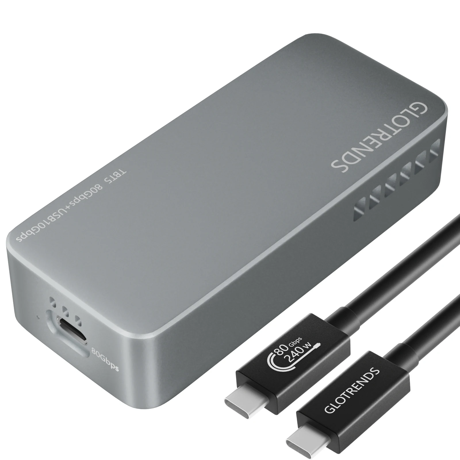 

Корпус для M.2 NVMe SSD со скоростью 80 Гбит/с, совместимый с Thunderbolt 5/4/3/USB4 и USB 3.2 (10 Гбит/с)/3.1/3.0/2.0