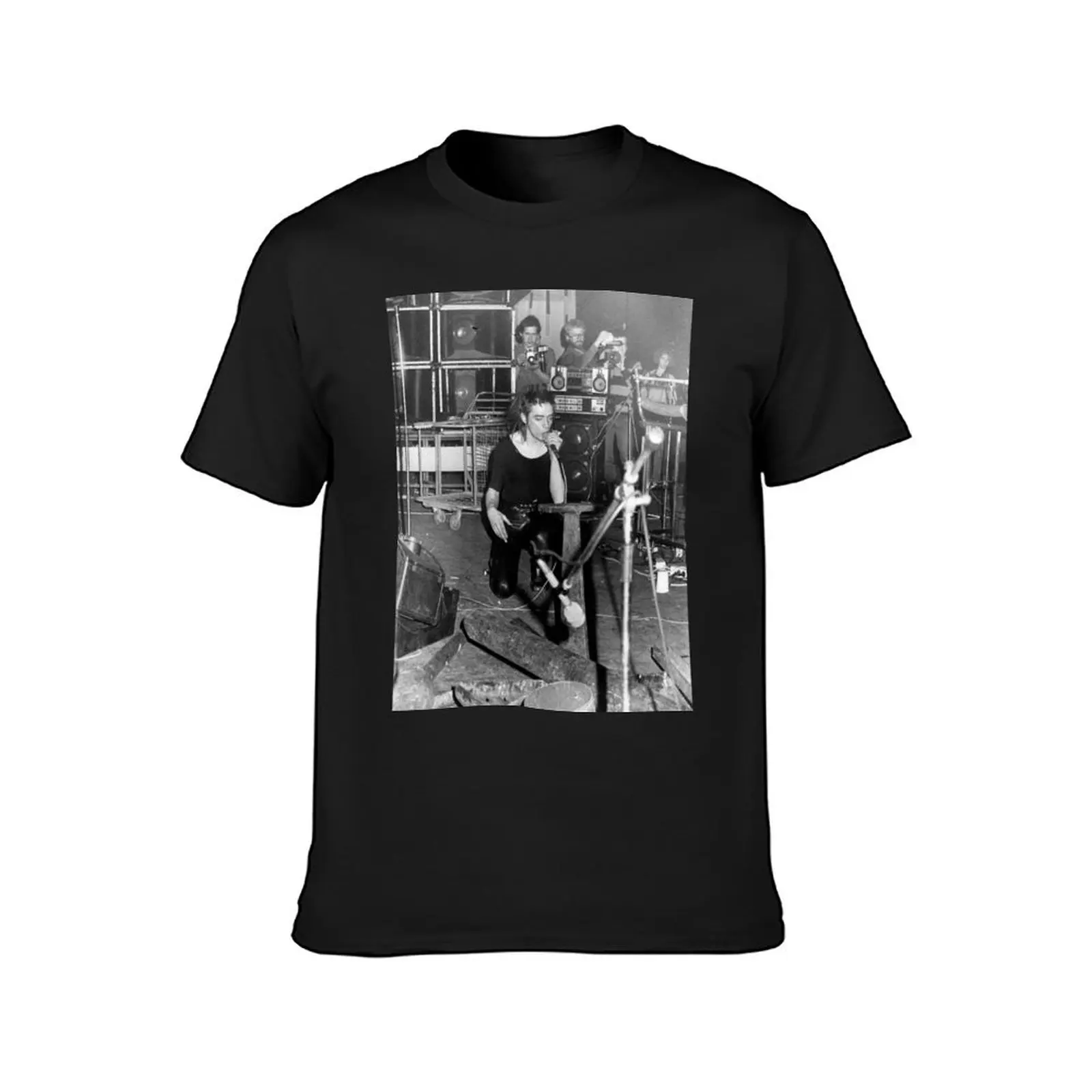 Blixa Bargeld Einsturzende Neubauten T-Shirt new edition Short sleeve tee blacks vintage men clothes