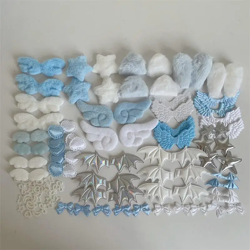 Vintage Gothic Lolita Lace Trim Bow Appliques DIY Craft Material For Bag Card Cover Handmade Decoration Ornaments
