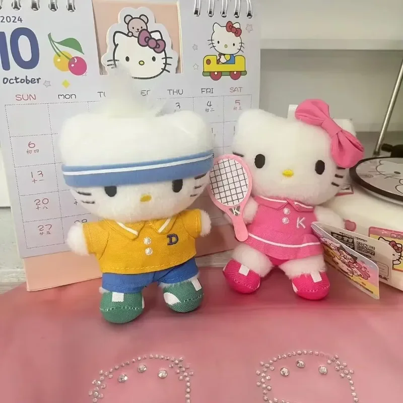 

Sanrio Hello Kitty & Daniel пара теннисный брелок-кавайный аниме мультяшный кулон подарок для сумок аксессуары