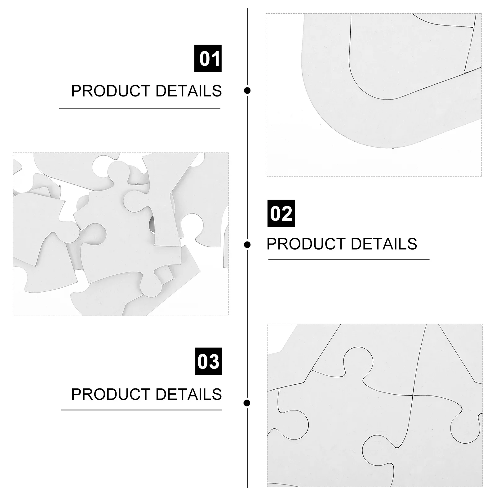 

4Sets Star Coloring Puzzle Blank DIY Craft for Kids Preassembled Puzzle Pieces to Decorate with Paint Markers Crayons Drawing