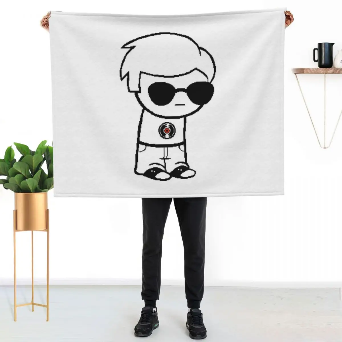

Dave Strider Homestuck Throw Blanket Thin Soft Blanket for Summer Night Sleeping