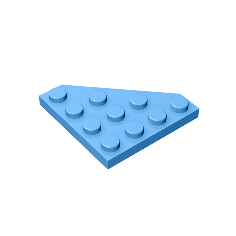 Gobricks GDS-554 Wedge, Plate 4 x 4 Cut Corner  compatible with lego 30503 pieces of children\'s DIY Building Blocks Technical