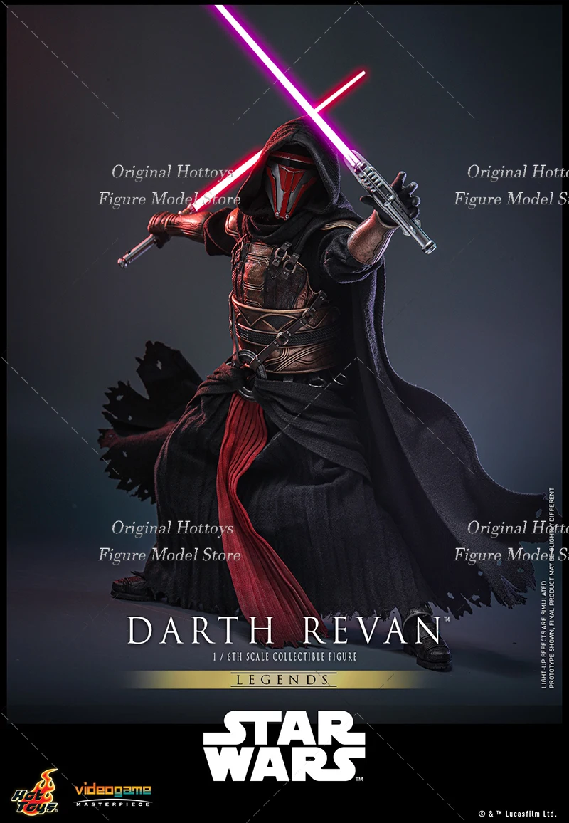 HOTTOYS HT VGM62 1/6 스케일 남성 군인 다스 레반 스타워즈 올드 리퍼블릭 기사단 풀 세트 12인치 액션 피규어 인형