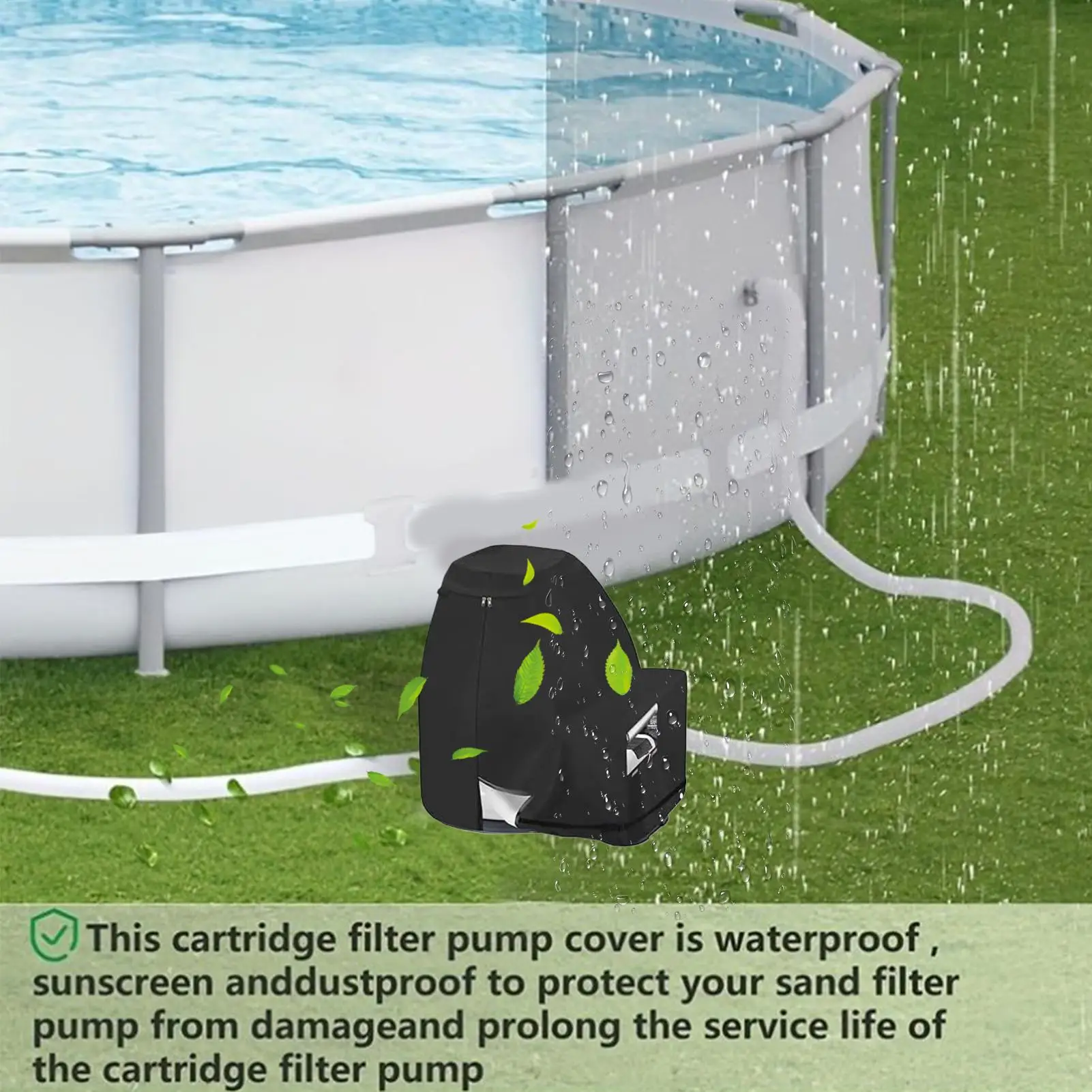 

Pool Pump Cover Waterproof Pool Pump Sand Filter Cover Protection Sunscreen Breathable Ground Enclosure For Swimming Deck Pond
