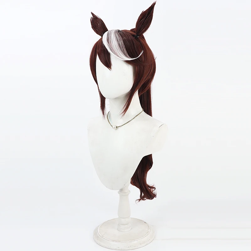 Juego Pretty Derby Tokai Teio estilo cola de caballo peluca Cosplay Tōkai Teiō pelo Cosplay para fiesta de Todos los Santos