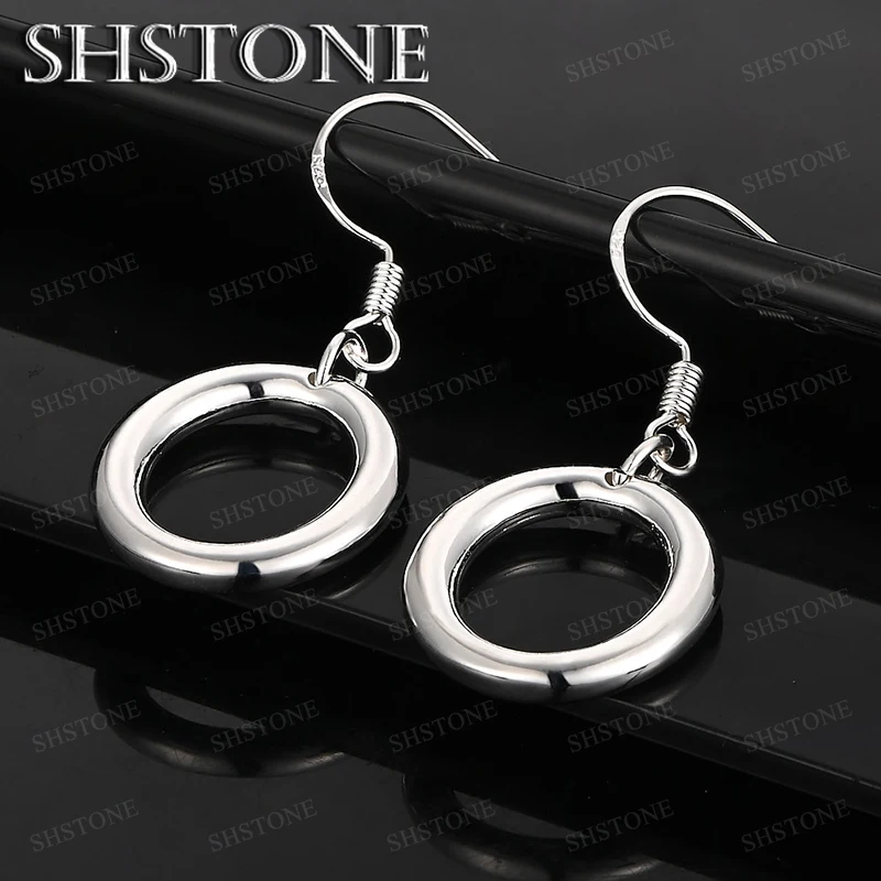 

Fine Rotundity Drop Earring 925 Sterling Silver Earrings For Women Fashion Party Engagement Wedding Jewelry Accessories