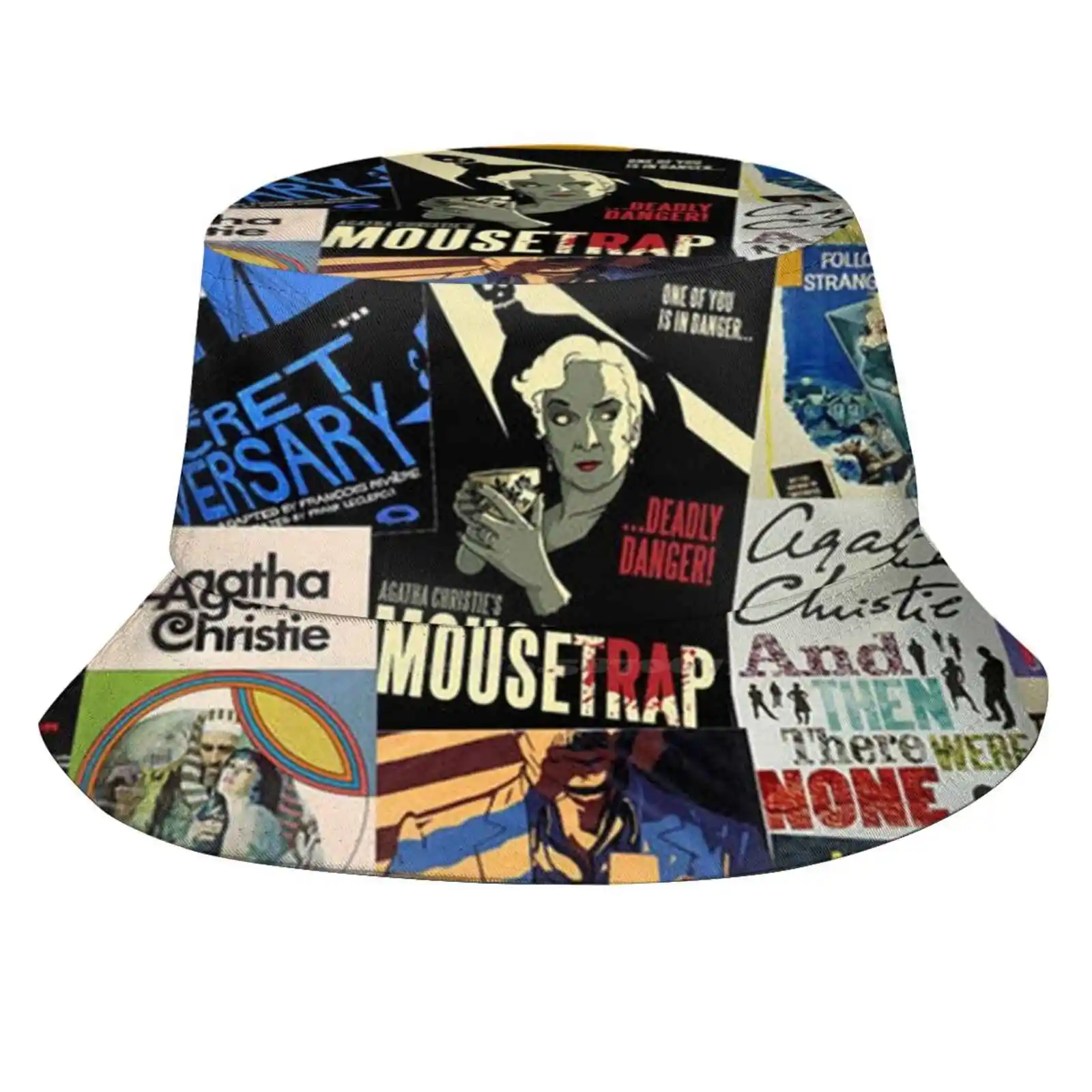 Agatha Christie Sun Cap Fisherman Hat Bucket Hats Agatha Christie Detective Mystery Hercule Poirot Literature Murder Books Cool