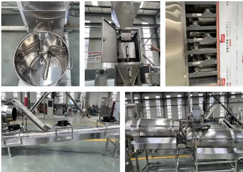 آلة بثق أغذية الكلاب ذات المسمار المزدوج الأوتوماتيكية للغاية، خط معالجة أعلاف الحيوانات الأليفة ذو الإخراج الكبير #6