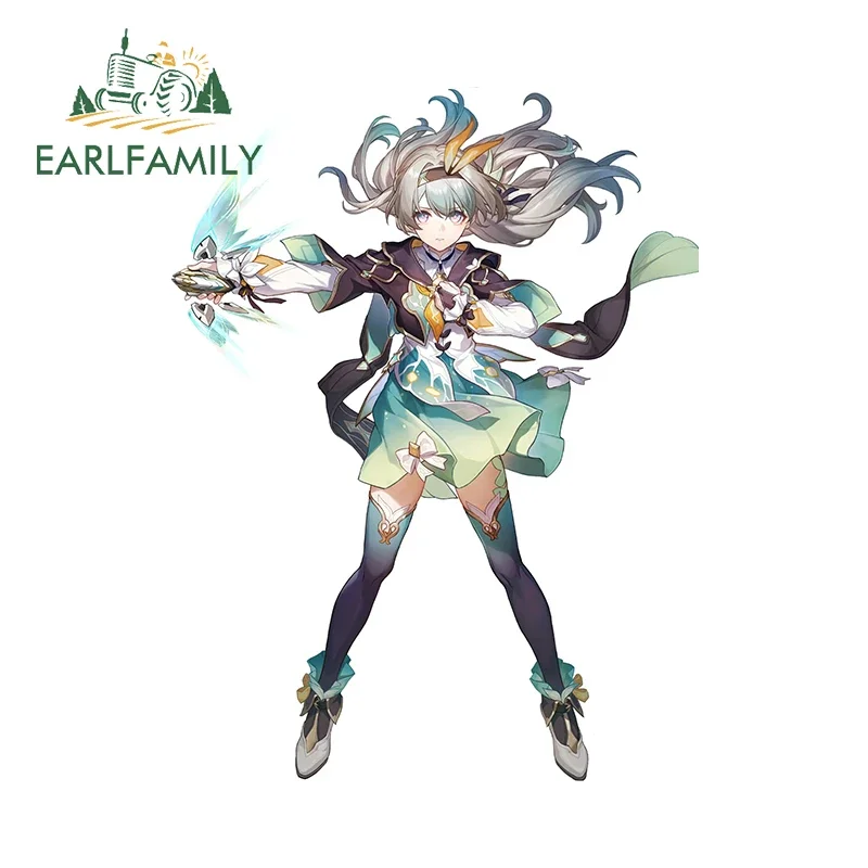 EARLFAMILY Beautiful Honkai Star Rail Firefly Car Stickers Cool Anime Design Decals Occlusion Scratch Waterproof Car Styling