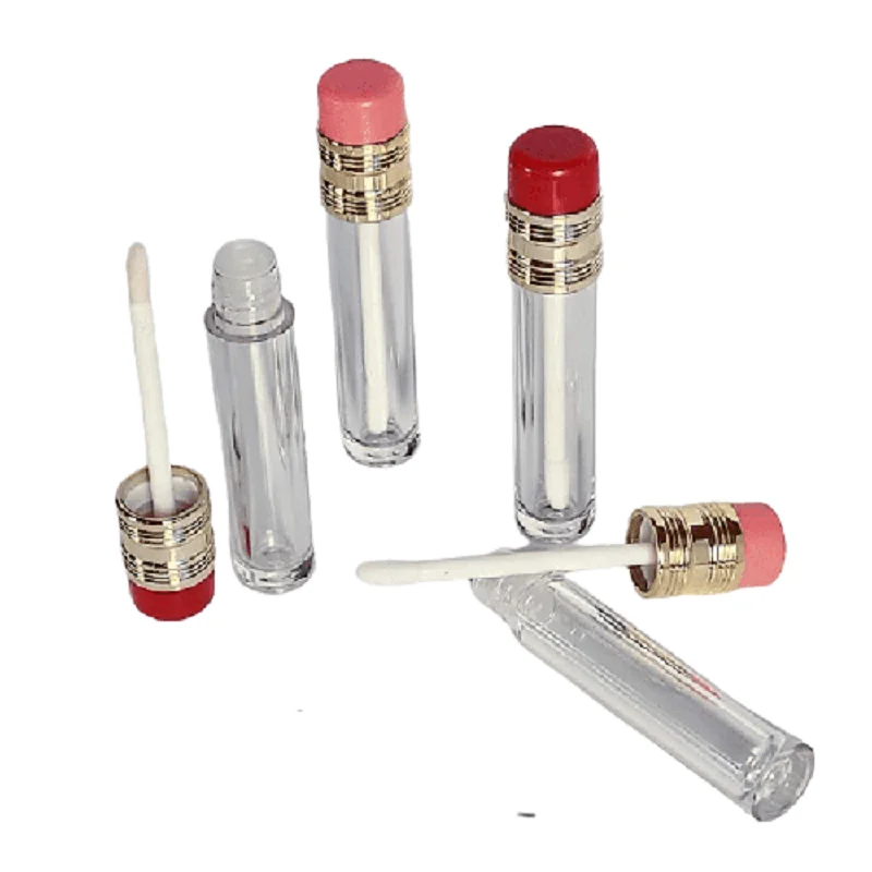 30 teile/los Lipgloss Rohr Nette Bleistift Form 3,5 ml Rot Rosa Lip Glasur Flaschen Make-Up Flüssigkeit Lippenstift Rohr Kosmetik Lip Gloss rohre