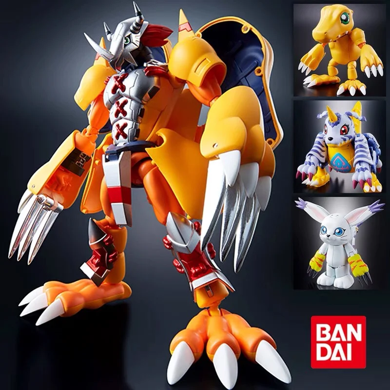 Bandai-Greymon Metal Garurumon Digital Monster War, Modèle Anime Rick, Mobile et Transformable, Cadeau Beurre, Original