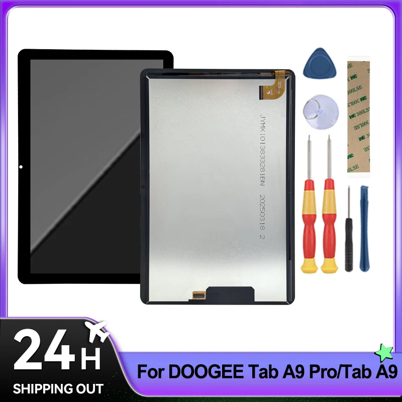 For Doogee Tab A9 Pro/LCD Display + Touch Screen Full Assembly Tablet Replacement Parts With Tools