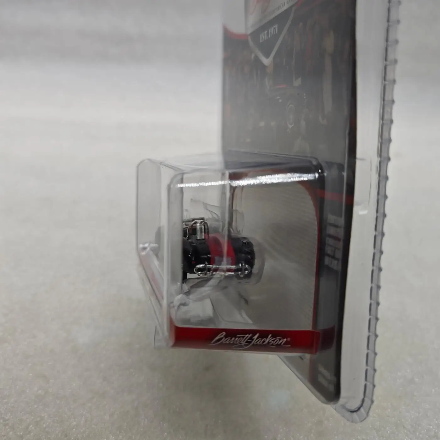 1:64 1965 Shelby Cobra (lote #   3002) - Preto com listras vermelhas 37270-A Modelo de carro avançado