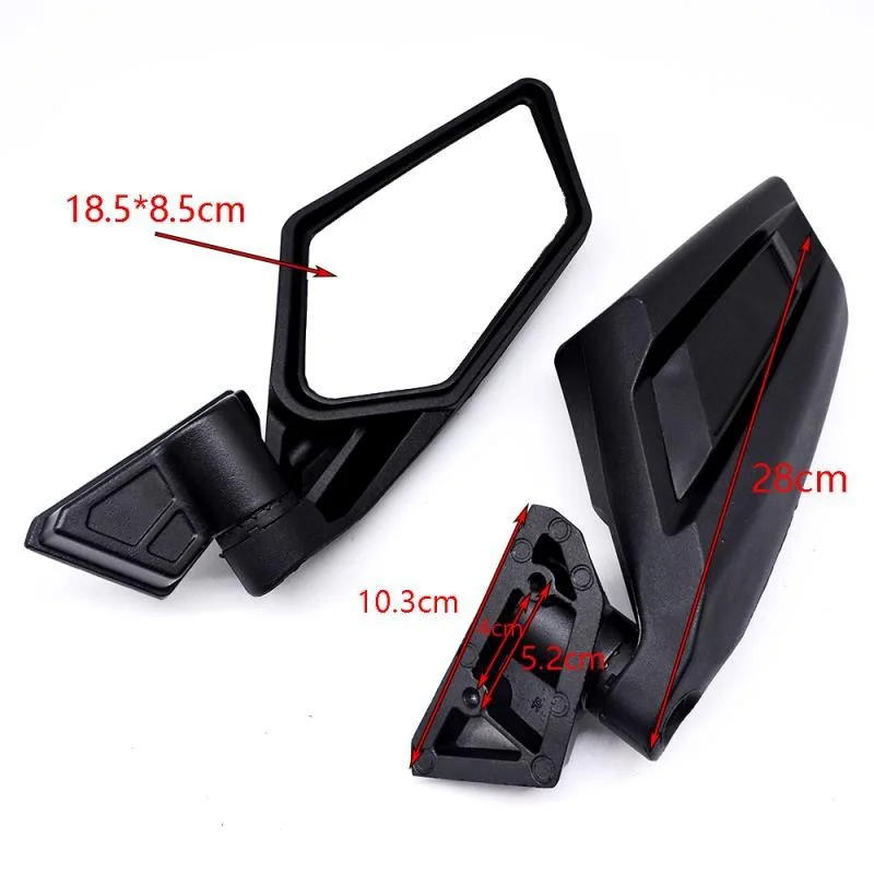 UTV Rearview Side View Mirrors 180° 360° Adjustable Compatible With Can Am Maverick X3 XRS XDS MAX Off-road 2017 2018 -2023
