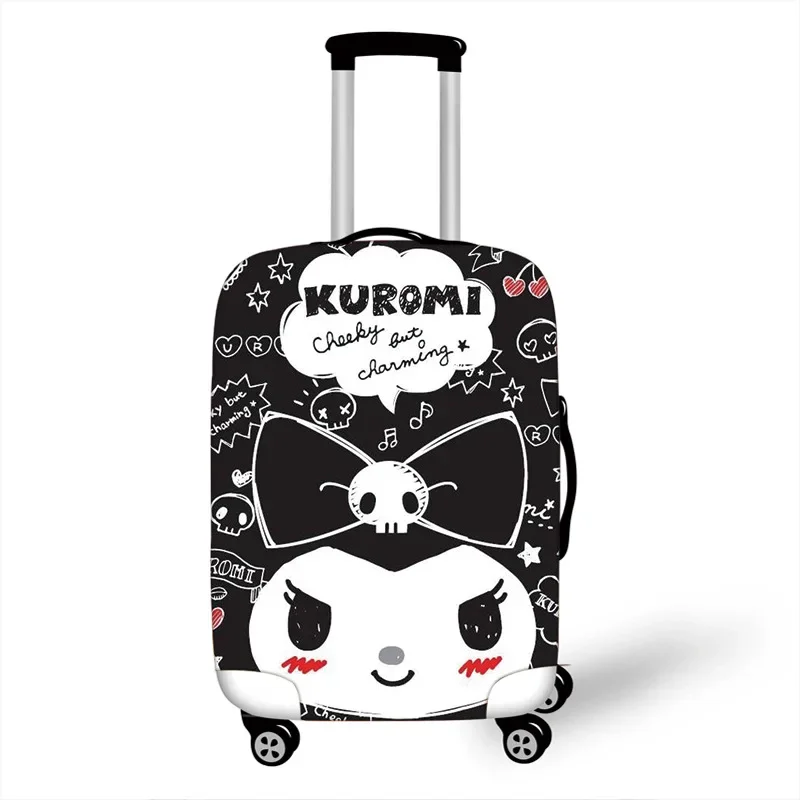 Kuromi copri bagagli Cartoon elastico spesso per donna da 18 a 30 pollici valigia parapolvere Trolley Set accessori da viaggio