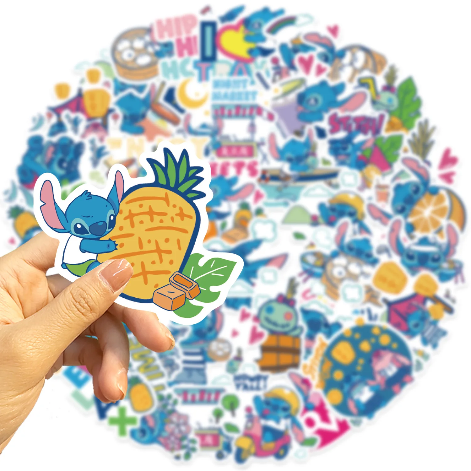 10/20/40PCS Disney Lilo & Stitch Cartoon Stickers Aesthetic Waterproof Cute Kid Toy Stickers Decals for Laptop Diary Phone Bike