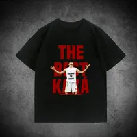 God Kaka Milan Football Training T-shirt Breathable Casual Crew Neck Stripe Patterned Men's T-shirt for All Seasons