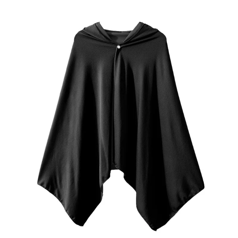 Lightweight Cooling Quick Dry Hooded Towel Poncho Portable Changing Robe Surf Diving Spa Bath Robe