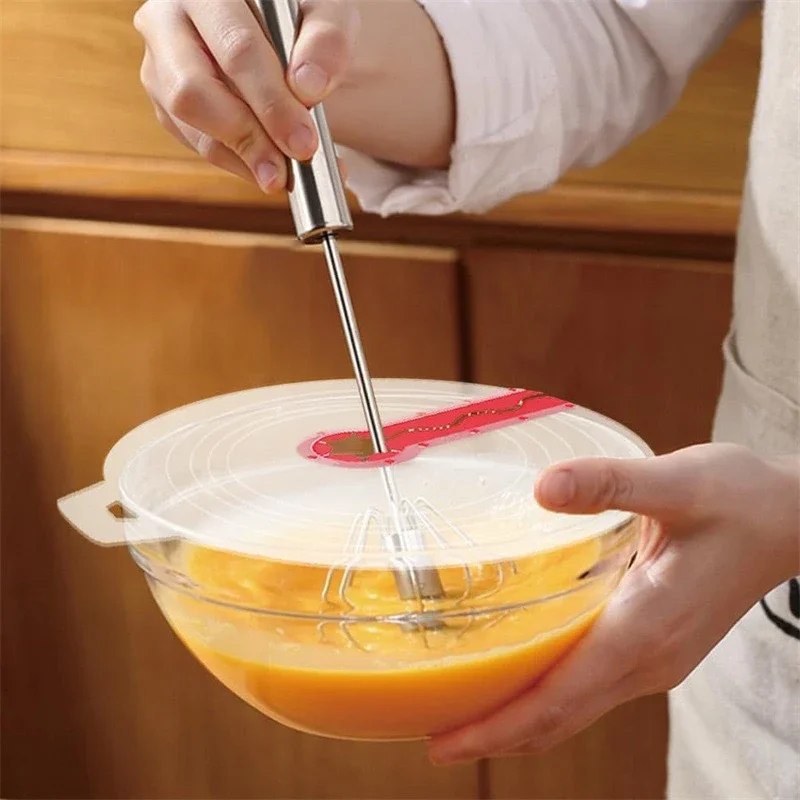 Picture 5: Beat Eggs Mixer Cover Splatter Guard Whisk Mixing Bowl Lid Silicone Anti Splash Cover Cooking Supplies for Kitchen