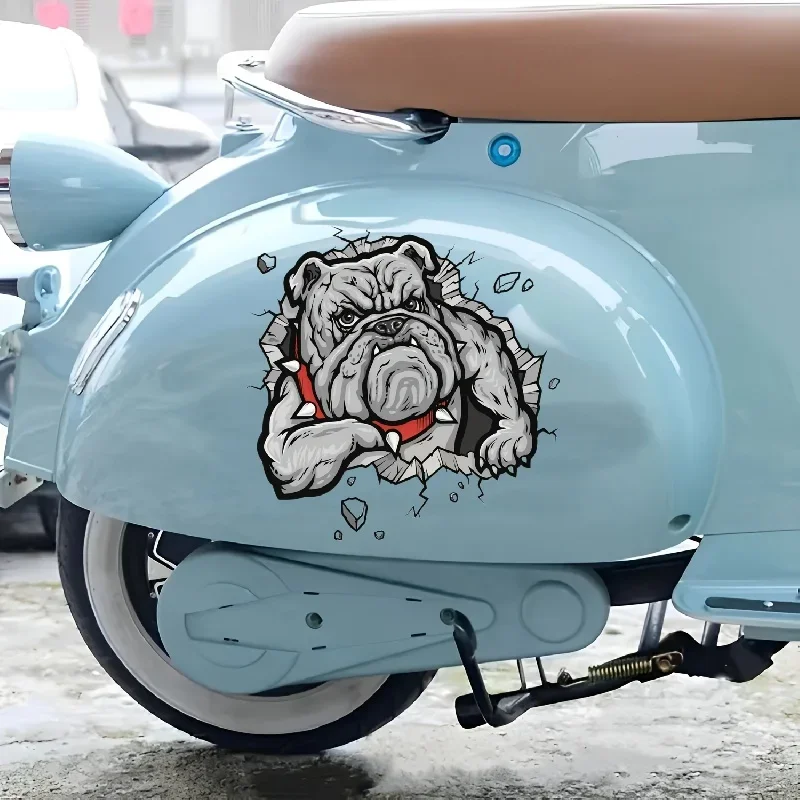 Shaggy anjing 3D stiker sepeda motor stiker jendela mobil depan dan belakang Bumper stiker dekorasi Auto penutup goresan