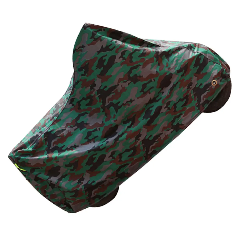 

Bicycle Green Camouflage Universal Motorcycle Scooter Waterproof Windproof Rain Snow Protector With Lock Hole