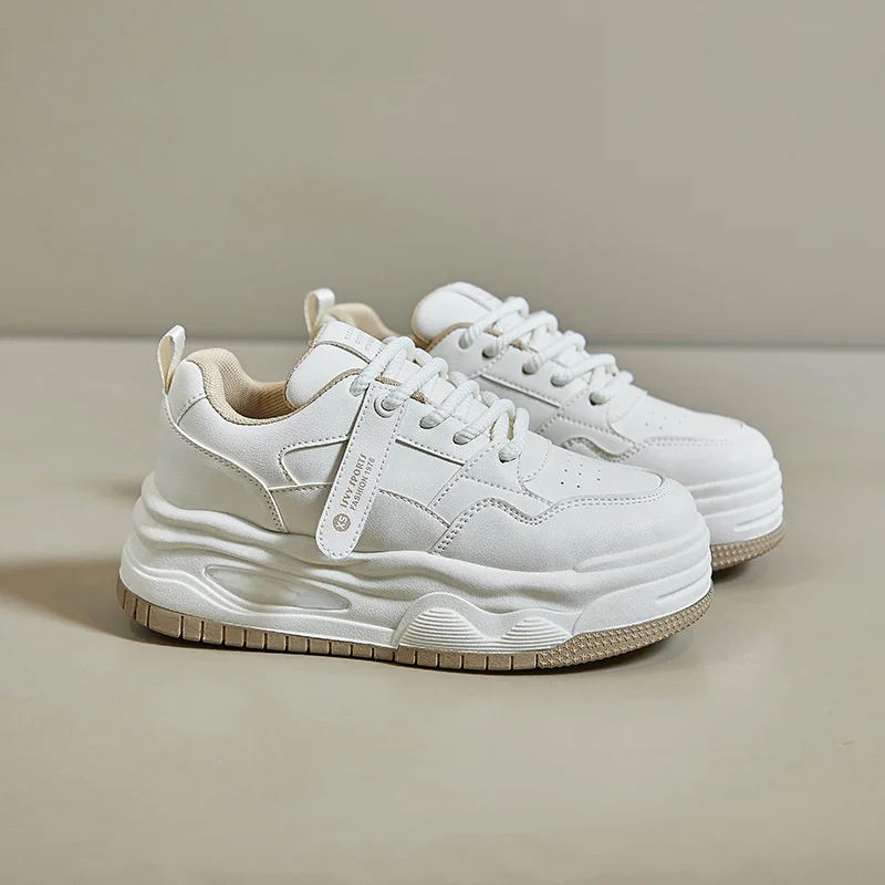 Spring Women Shoes Fashion Breathable Female Girls Sneakers Thick-Soled Increase Sports Casual Size 35-40