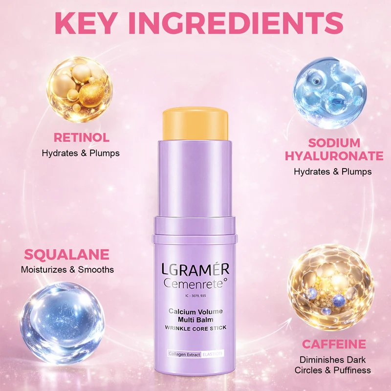 Retinol Eye Cream Stick Lightening Dark Circles Anti-Puffiness Smooth Brightening Moisturizing Firming Under Eye Treatment Care