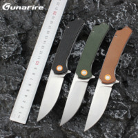 Tunafire GT956 Outdoor Folding Knife D2 Steel Blade Suitable Camping Fishing Everyday Pocket Knives multi-purpose Hand Tool