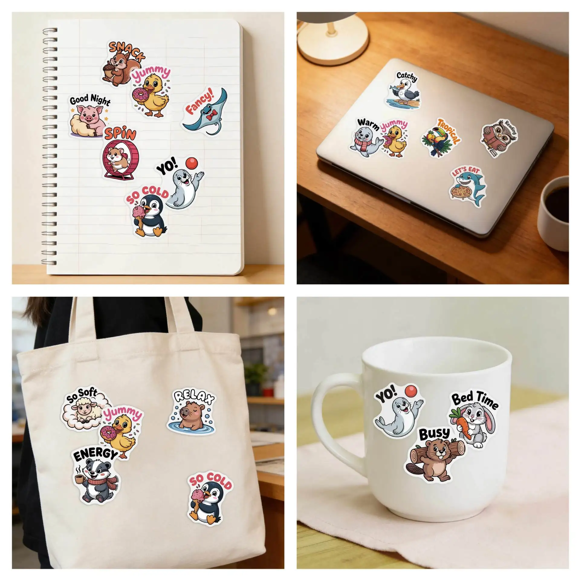 100PCS Adorable Ani…