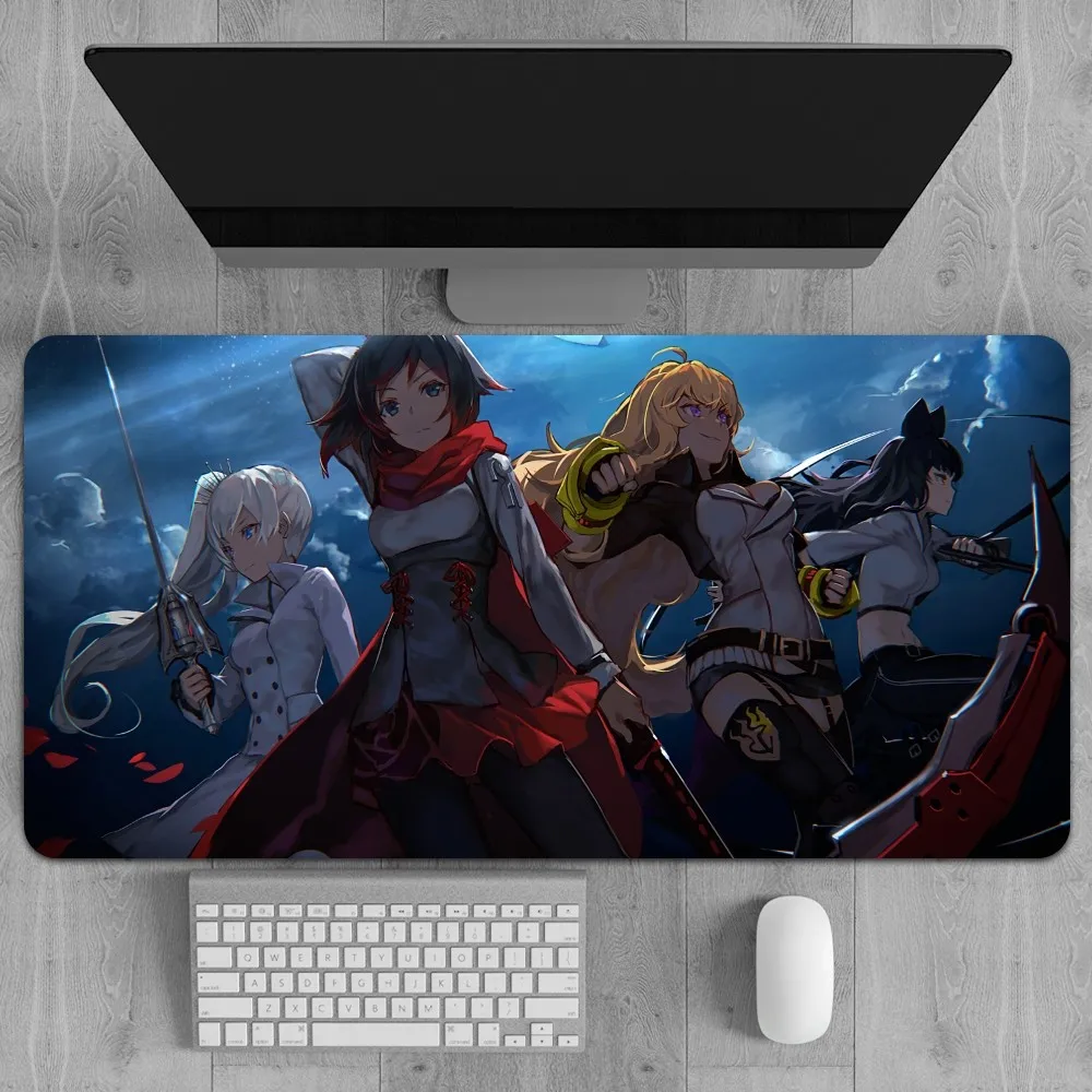 R-RWBY Anime Floor Mat Large Gaming Compute Gamer PC Keyboard Mouses Mat