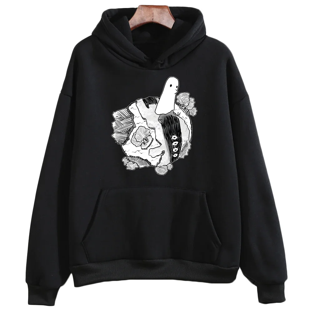 Oyasumi Punpun Hoodies Streetwear Girl Cartoon Kawaii/Cute Aesthetic Long Sleeve Sweatshirt Sense of Design WOMEN Autumn/Winter