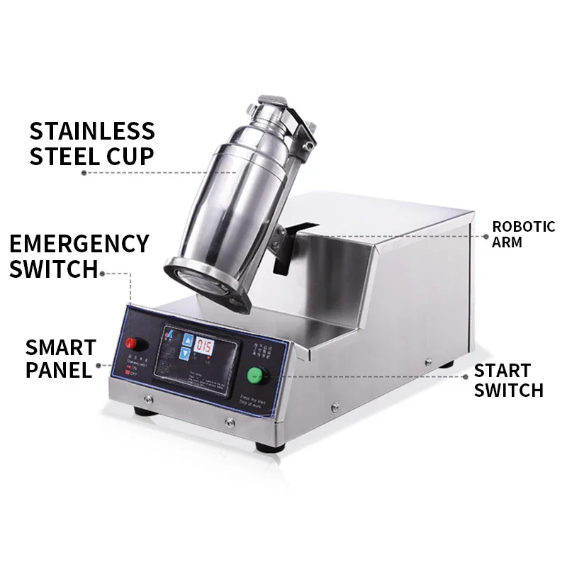 LJS80-1 Single Head (Up And Down) Shaker Horizontal Milk Tea Shaker 220v Commercial Beverage Shaker Fast And Time-Saving